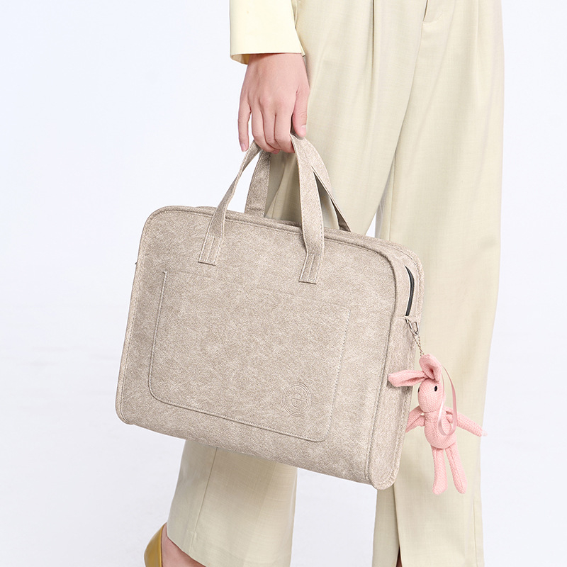 ANNMUU torba za laptop – zaštita od udara, proširiva, vodootporan PU materijal, naramenica/crossbody, unisex
