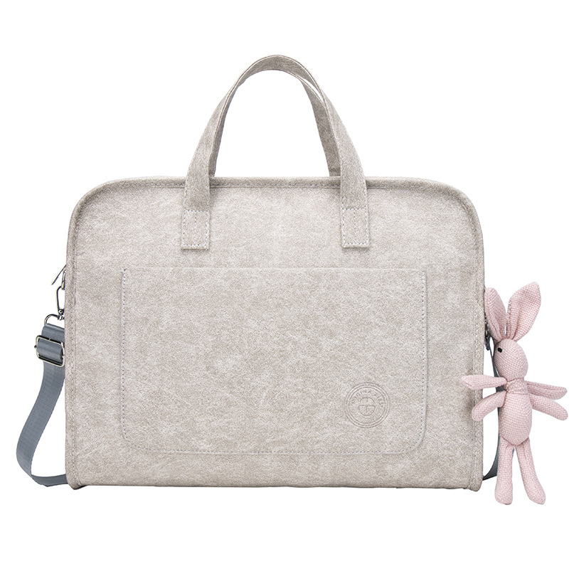 ANNMUU torba za laptop – zaštita od udara, proširiva, vodootporan PU materijal, naramenica/crossbody, unisex