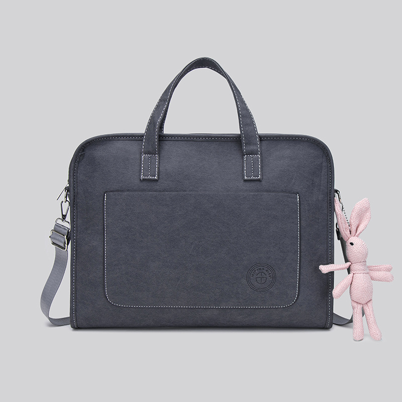 ANNMUU torba za laptop – zaštita od udara, proširiva, vodootporan PU materijal, naramenica/crossbody, unisex