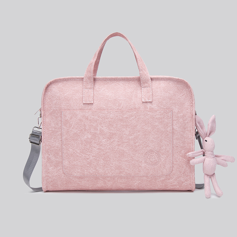 ANNMUU torba za laptop – zaštita od udara, proširiva, vodootporan PU materijal, naramenica/crossbody, unisex