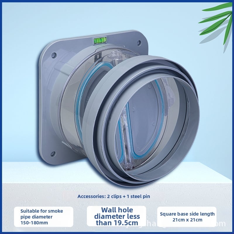 Βαλβίδα Αντίστροφης Ροής για Κουζίνα Απορροφητήρα, Universal Διαμέτρων, Υλικό PP+ABS, Στυλ Light Luxury, Shangyun