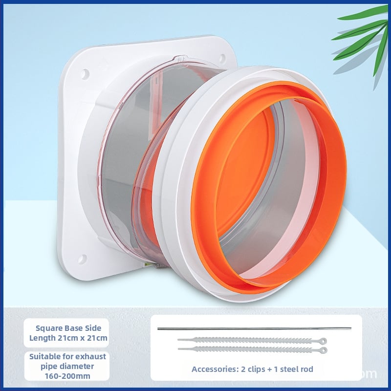 Βαλβίδα Αντίστροφης Ροής για Κουζίνα Απορροφητήρα, Universal Διαμέτρων, Υλικό PP+ABS, Στυλ Light Luxury, Shangyun