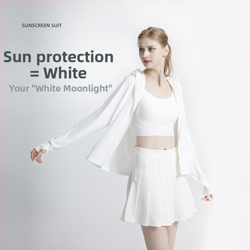 UV ochranné ultralehké nylonové šaty – voľný strih, All-Match štýl, jar 2023, 71–80% nylon, priedušné