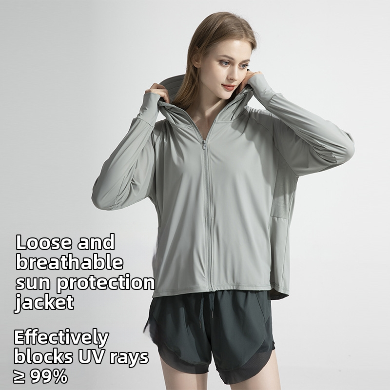 UV ochranné ultralehké nylonové šaty – voľný strih, All-Match štýl, jar 2023, 71–80% nylon, priedušné