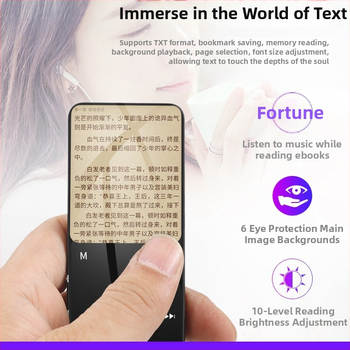 Bluetooth MP4 плеър с тъчскрийн, MP3/MP4 възпроизвеждане, четец за електронни книги, будилник