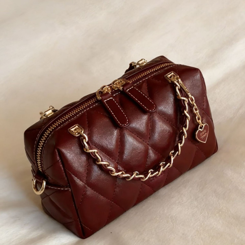 Elegant Prelude Pillow Bag, europsko-američki retro stil, crossbody torba, PU materijal, horizontalno pravokutnog oblika, zatvarač, džep za telefon