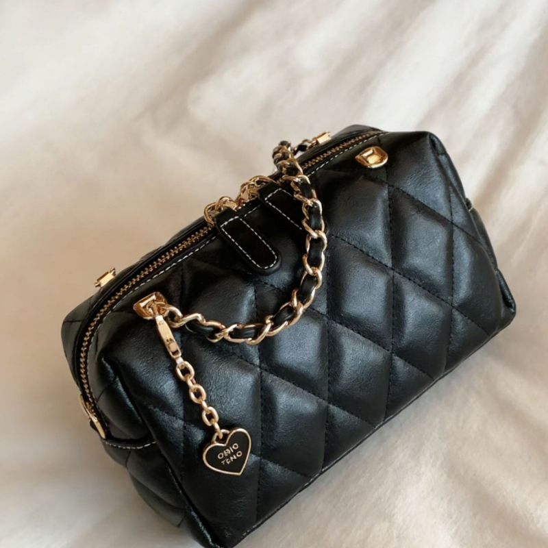 Elegant Prelude Pillow Bag, europsko-američki retro stil, crossbody torba, PU materijal, horizontalno pravokutnog oblika, zatvarač, džep za telefon