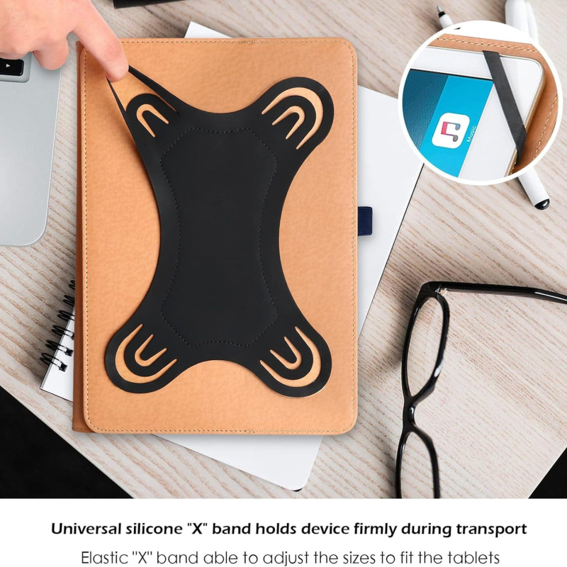 WANLIJIN husă universală pentru tabletă – respirabilă, impermeabilă, antibacteriană, rezistentă la uzură PU, stil business