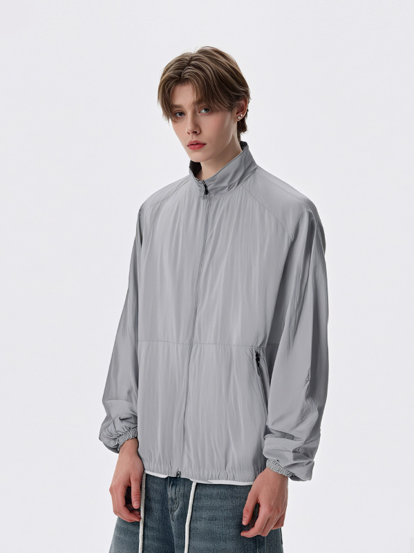 NIUDI Vanjska windbreaker jakna s UV zaštitom – Unisex, Nylon tkanina, UV50 zaštita, Prozračna, Brzo sušenje, Lagana