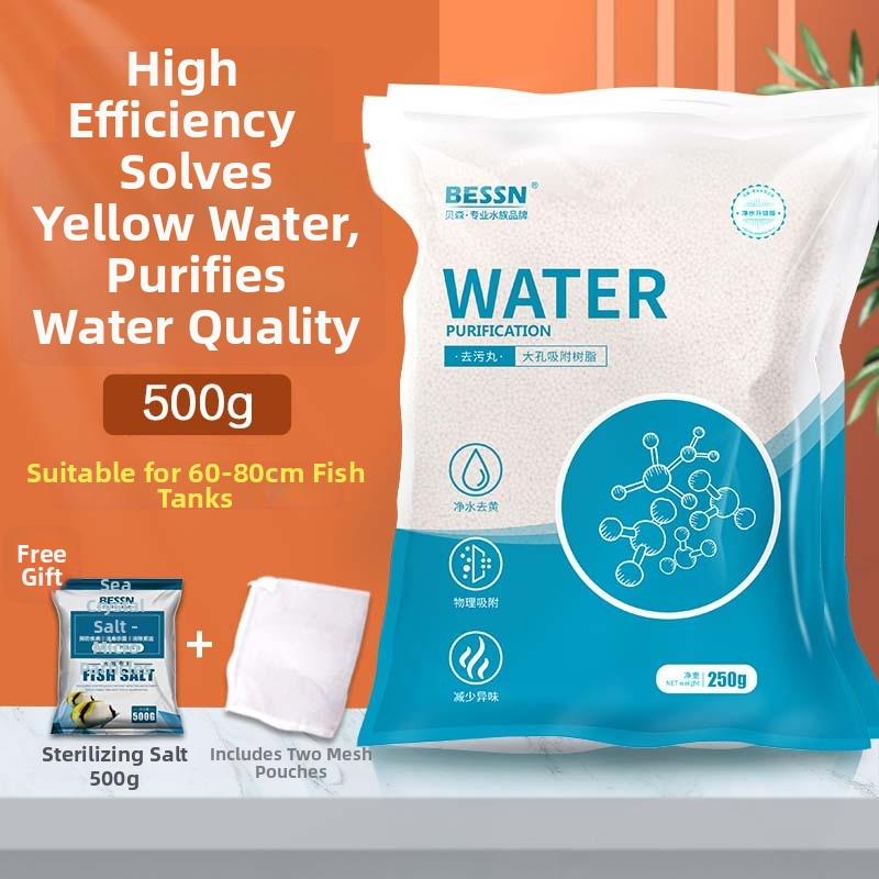 Fehérje alapú akváriumi szűrőpamut a sárgulás eltávolítására, dezodoráló és víztisztító pamut, 250 g, márka BESSN