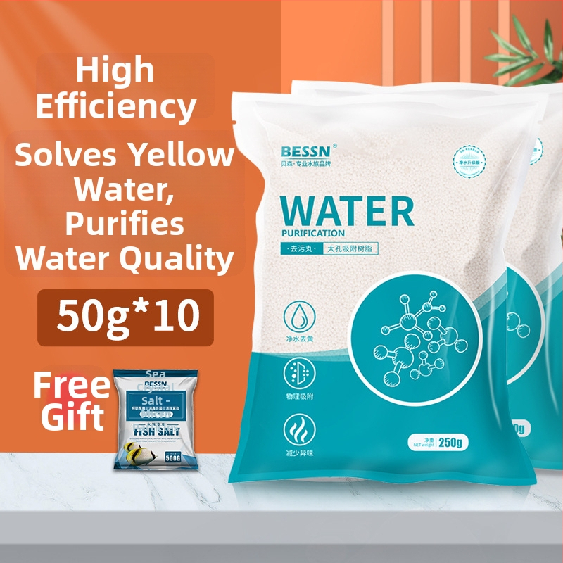 Fehérje alapú akváriumi szűrőpamut a sárgulás eltávolítására, dezodoráló és víztisztító pamut, 250 g, márka BESSN