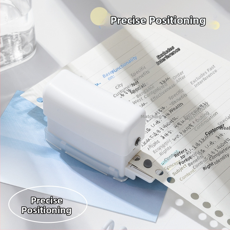 Мултифункционален пънчър за дупки в подвързващи файлове, 6 кръгли дупки