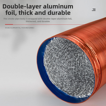 Αγωγός εξαγωγής για κουζίνα – Υλικό: Αλουμινόφυλλο; Μάρκα: Golden Heron Alum; Στυλ: Πολλαπλό; Πιστοποίηση: Καμία