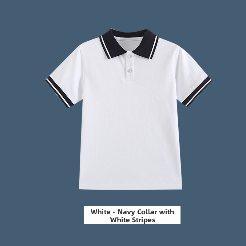 Πουκάμισο πόλο σχολικής στολής (βαμβάκι; unisex; καλοκαίρι 2025; για μαθητές γυμνασίου άνω των 8 ετών)