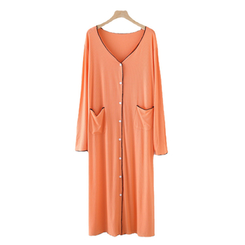 Слънцезащитно облекло за жени, дълги ръкави, удълнен силует, V-образно деколте, модален плат