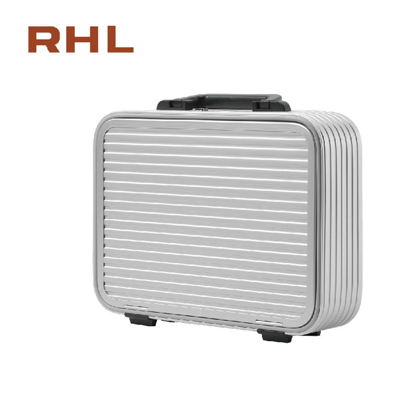 Geantă pentru laptop de la RIGHT HAND LUGGAGE - impermeabilă, ultraușoară, antifurt, model în dungi, căptușeală din poliester