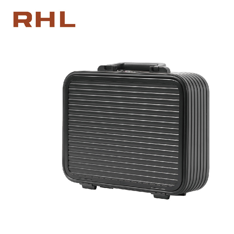 Geantă pentru laptop de la RIGHT HAND LUGGAGE - impermeabilă, ultraușoară, antifurt, model în dungi, căptușeală din poliester