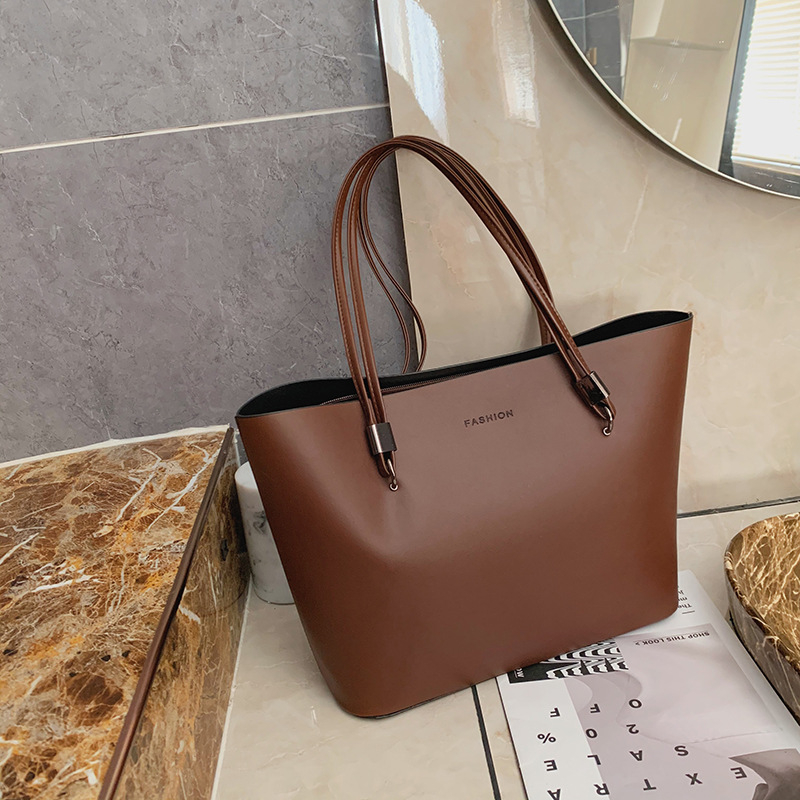PU Tote torba, gradski stil, vodoravni kvadratni oblik, zatvarač, podstava od sintetičke kože, unutarnje pregrade: zip tajna džep, džep za mobitel, džep za prijenosno računalo