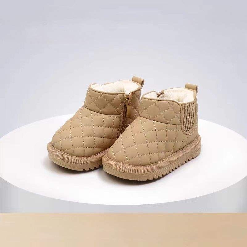 Dječje zimske čizme za mališane, bez vezivanja, Slip-On, mek pod, debela pamuk postava, gornji dio od sintetičke kože, za uzrast 1–3 godine
