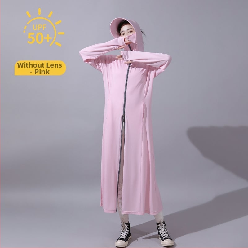 Μακριά γυναικεία ζακέτα με UV προστασία, διαπνέουσα, γρήγορο στέγνωμα, πολυεστέρας