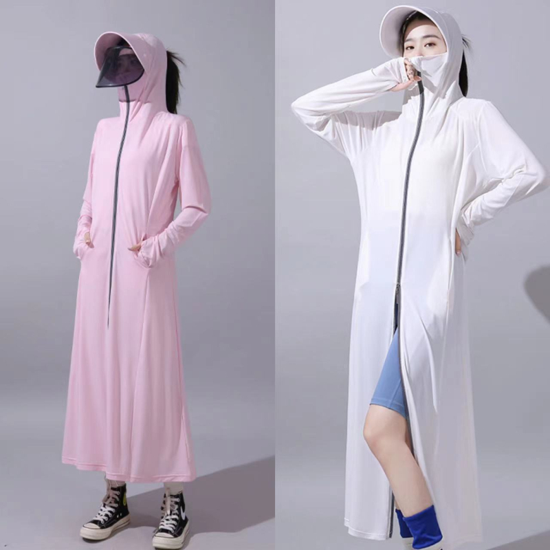 Μακριά γυναικεία ζακέτα με UV προστασία, διαπνέουσα, γρήγορο στέγνωμα, πολυεστέρας