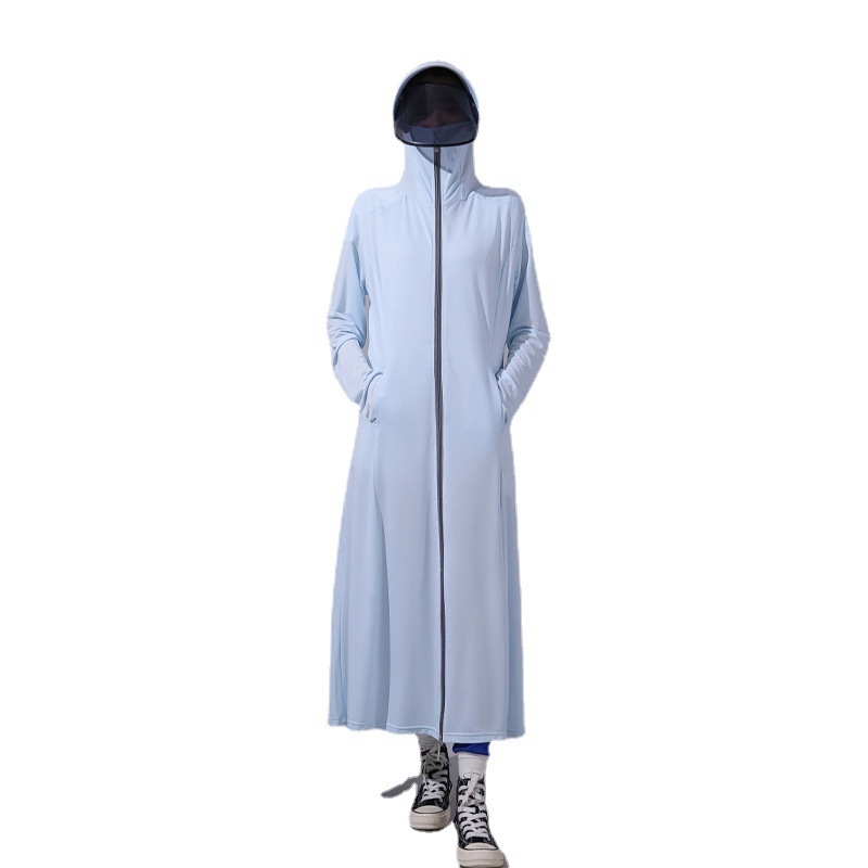 Μακριά γυναικεία ζακέτα με UV προστασία, διαπνέουσα, γρήγορο στέγνωμα, πολυεστέρας