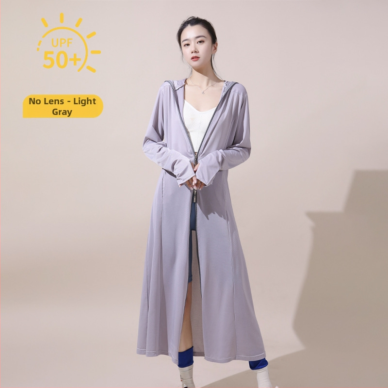 Μακριά γυναικεία ζακέτα με UV προστασία, διαπνέουσα, γρήγορο στέγνωμα, πολυεστέρας