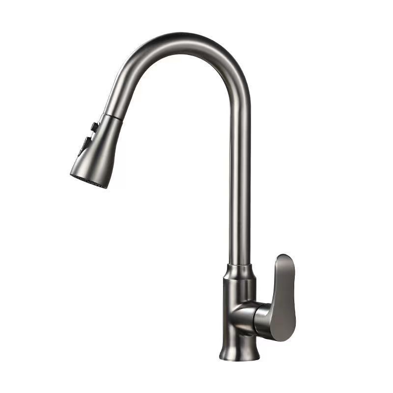 Kuhinjski slavina s izvlačnim, okretni, bakrena legura, keramički jezgra ventila, model MYBT-7117, 0–90 °C