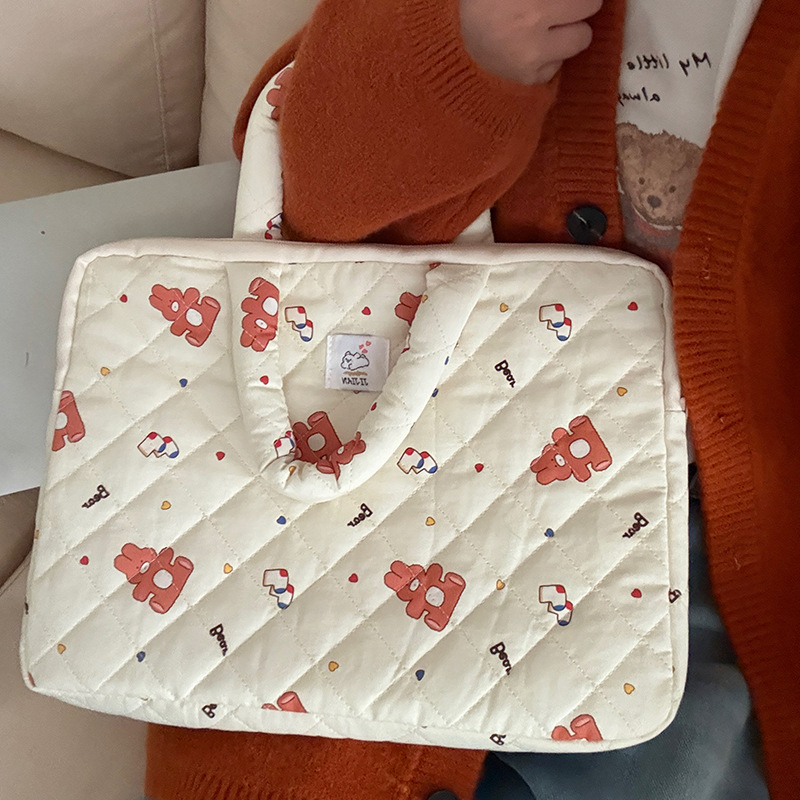 Torba za laptop s anime uzorkom, vanjski materijal pamuk i podstava od poliestera, za žene