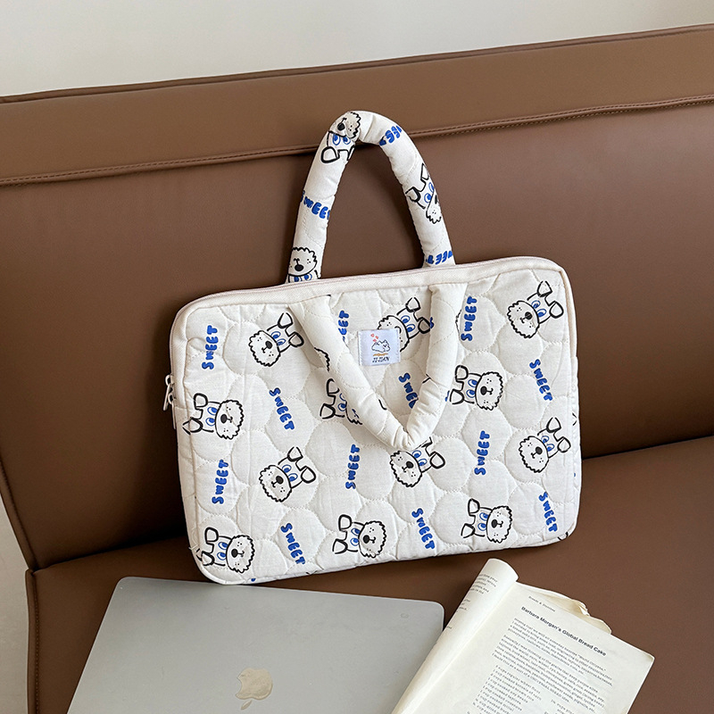 Torba za laptop s anime uzorkom, vanjski materijal pamuk i podstava od poliestera, za žene