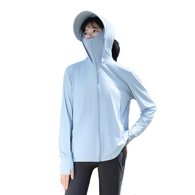 Αντηλιακή ζακέτα εξωτερικού με κουκούλα, αναπνέον νάιλον 81-95%, για ψάρεμα