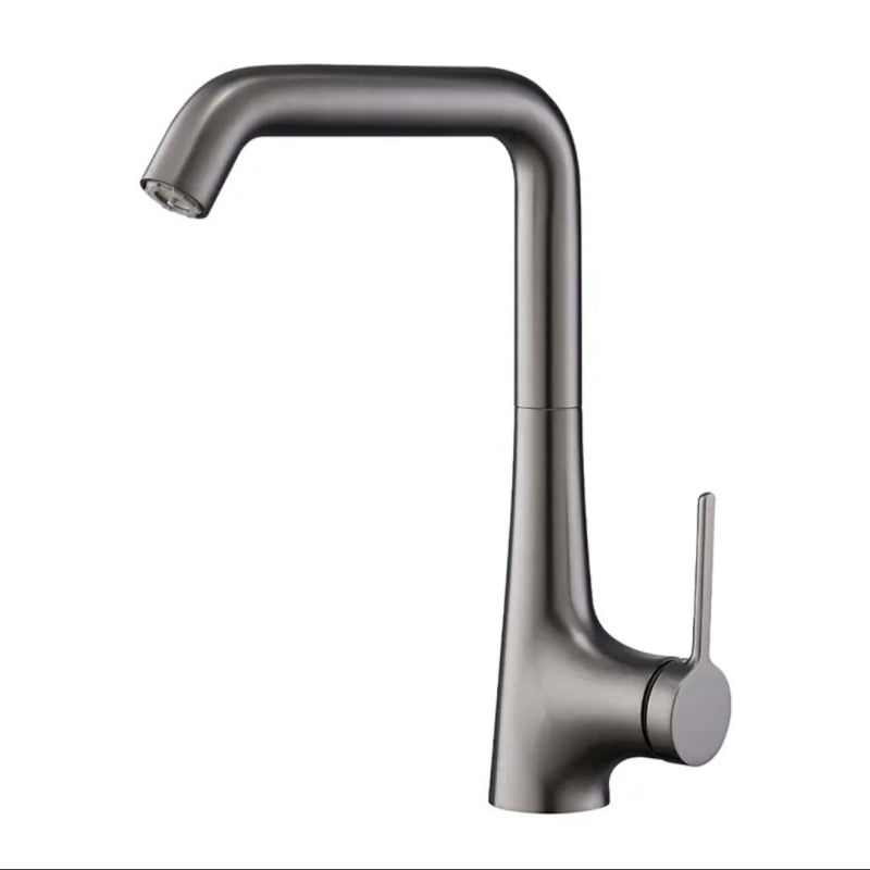 Konyhai csaptelep – sárgaréz, kihúzható, keverő, kerámia szeleppel, egykezes, modell 1896