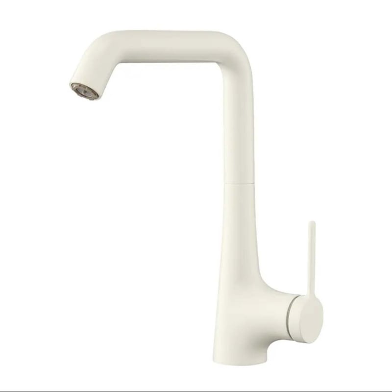 Konyhai csaptelep – sárgaréz, kihúzható, keverő, kerámia szeleppel, egykezes, modell 1896