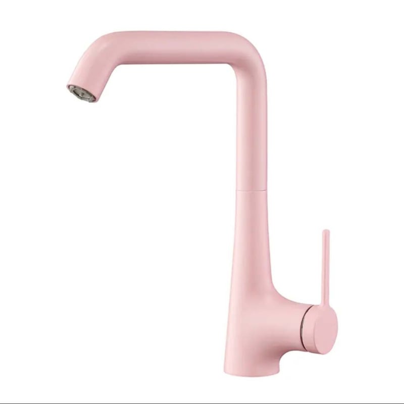 Konyhai csaptelep – sárgaréz, kihúzható, keverő, kerámia szeleppel, egykezes, modell 1896