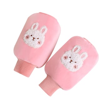 Παιδικά προστατευτικά βραχιόνων από φλανέλ με καρτούν σχέδιο, αντι-βρωμιά, φθινόπωρο-χειμώνας, κεντημένα (Ruiya)