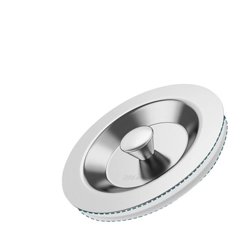 Konyhai mosogató dugó rozsdamentes acélból, univerzális illeszkedés, szabványos modell, modern minimalista kialakítás