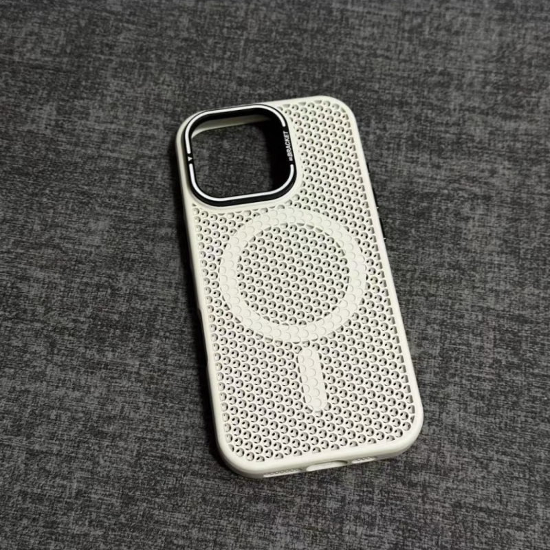 Maska za telefon od mat PC-a s nosačem za objektiv, magnetskim hlađenjem, otporna na padove, za iPhone 12–14 seriju