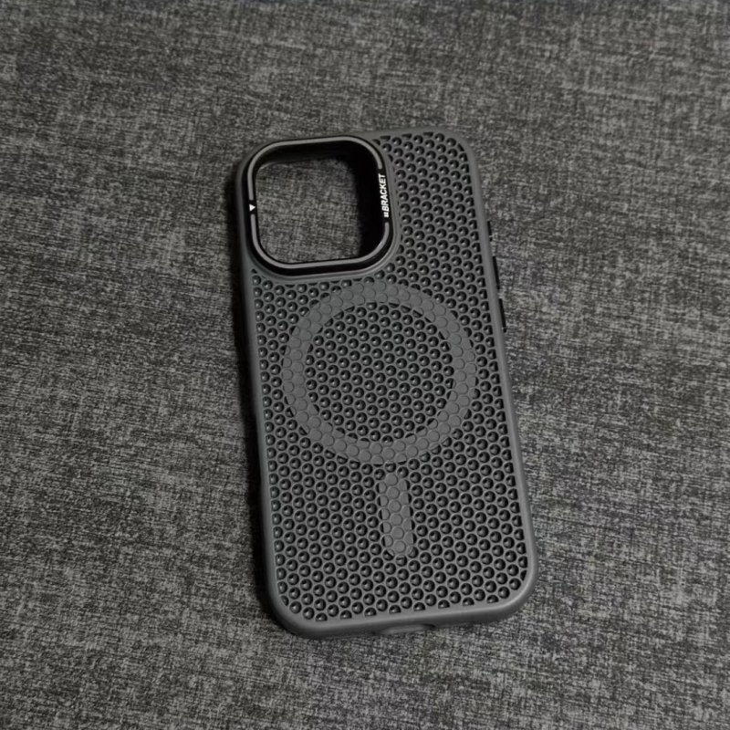 Maska za telefon od mat PC-a s nosačem za objektiv, magnetskim hlađenjem, otporna na padove, za iPhone 12–14 seriju