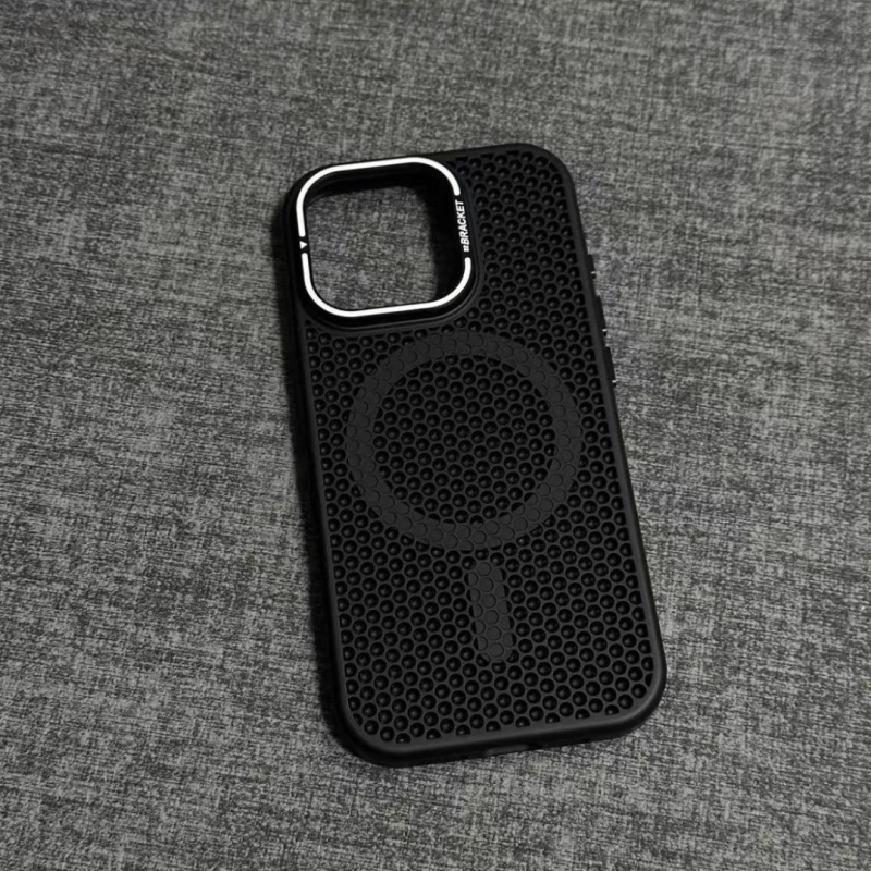 Maska za telefon od mat PC-a s nosačem za objektiv, magnetskim hlađenjem, otporna na padove, za iPhone 12–14 seriju