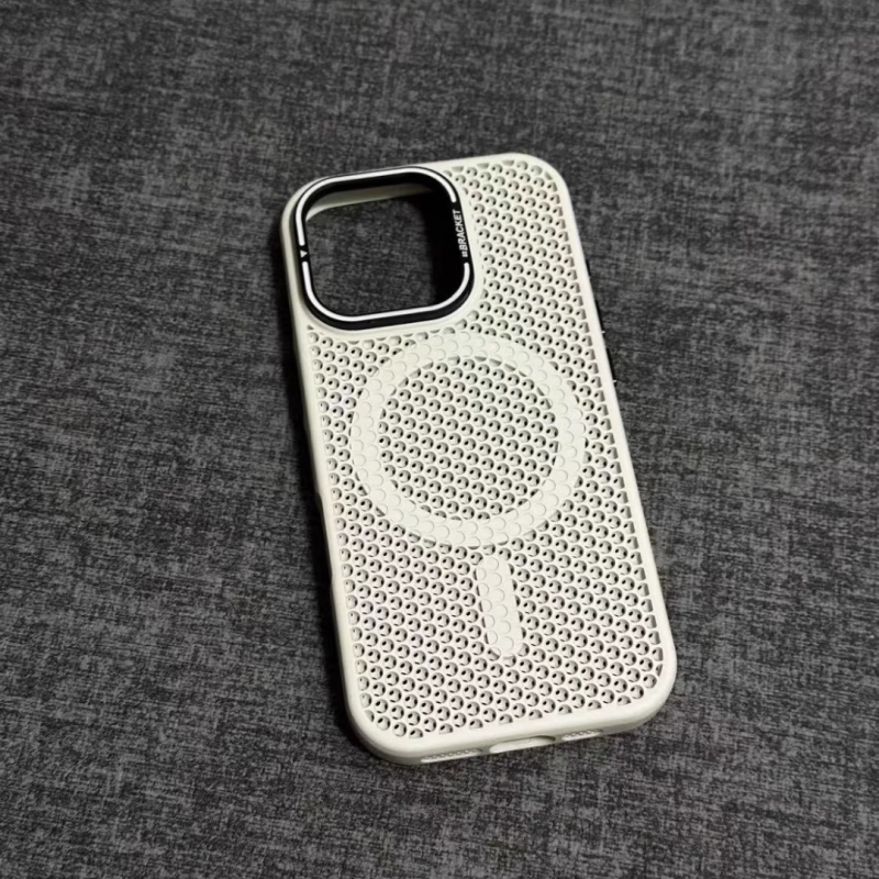 Maska za telefon od mat PC-a s nosačem za objektiv, magnetskim hlađenjem, otporna na padove, za iPhone 12–14 seriju
