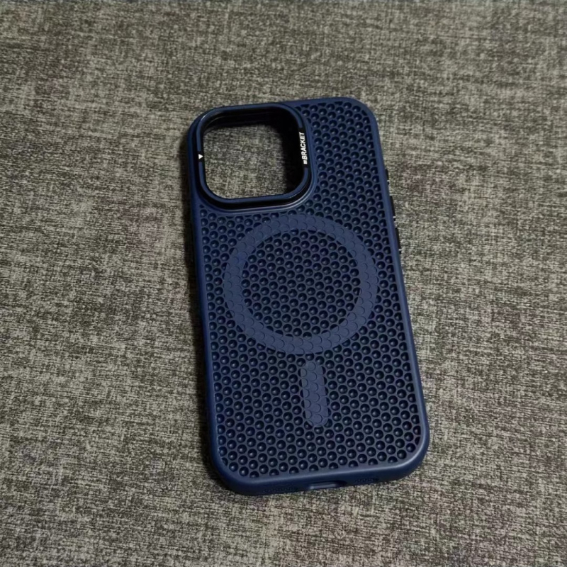 Maska za telefon od mat PC-a s nosačem za objektiv, magnetskim hlađenjem, otporna na padove, za iPhone 12–14 seriju