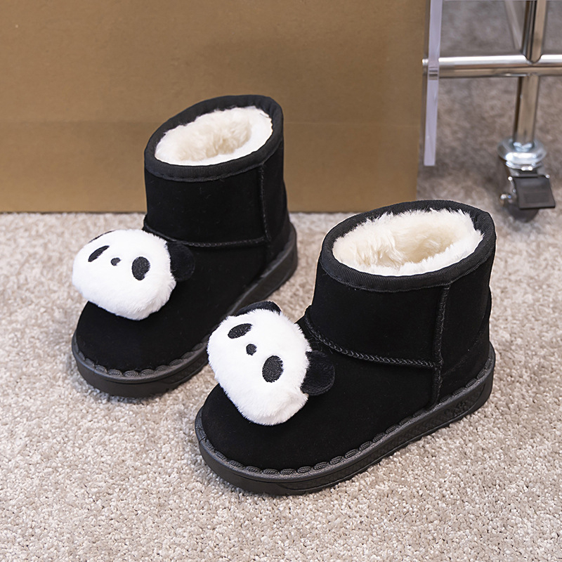 Dječje čizme do gležnja za zimu, gornji dio od umjetne kože, fleece podstava, unisex, za uzrast 4–6 i 7–12 godina, stil kineskog vjetra