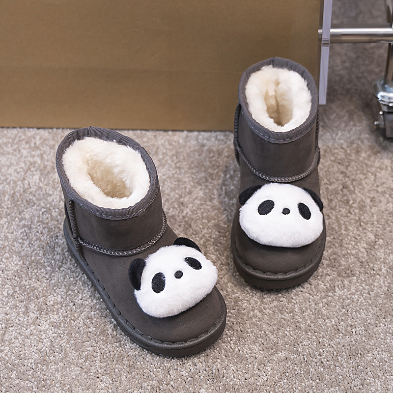 Dječje čizme do gležnja za zimu, gornji dio od umjetne kože, fleece podstava, unisex, za uzrast 4–6 i 7–12 godina, stil kineskog vjetra