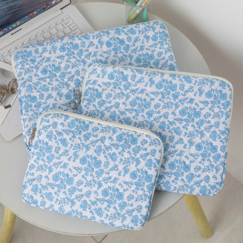 Husă de protecție pentru tabletă cu model floral, poliester, căptușeală din bumbac, unisex, stil de călătorie.