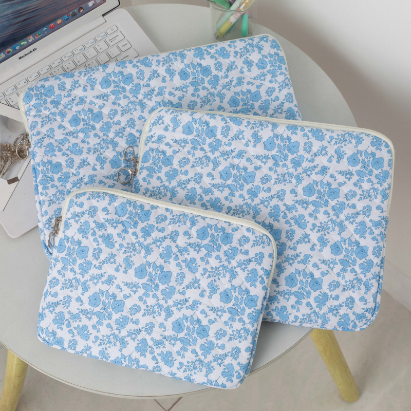 Husă de protecție pentru tabletă cu model floral, poliester, căptușeală din bumbac, unisex, stil de călătorie.