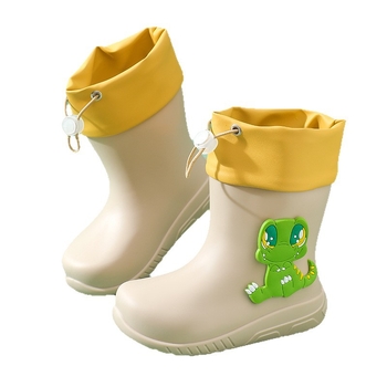 Gyerekeknek való esőcsizma, rajzfilm mintás, PVC felsőrész, alacsony sarok 1–3 cm, középmagas szár, minden évszakra