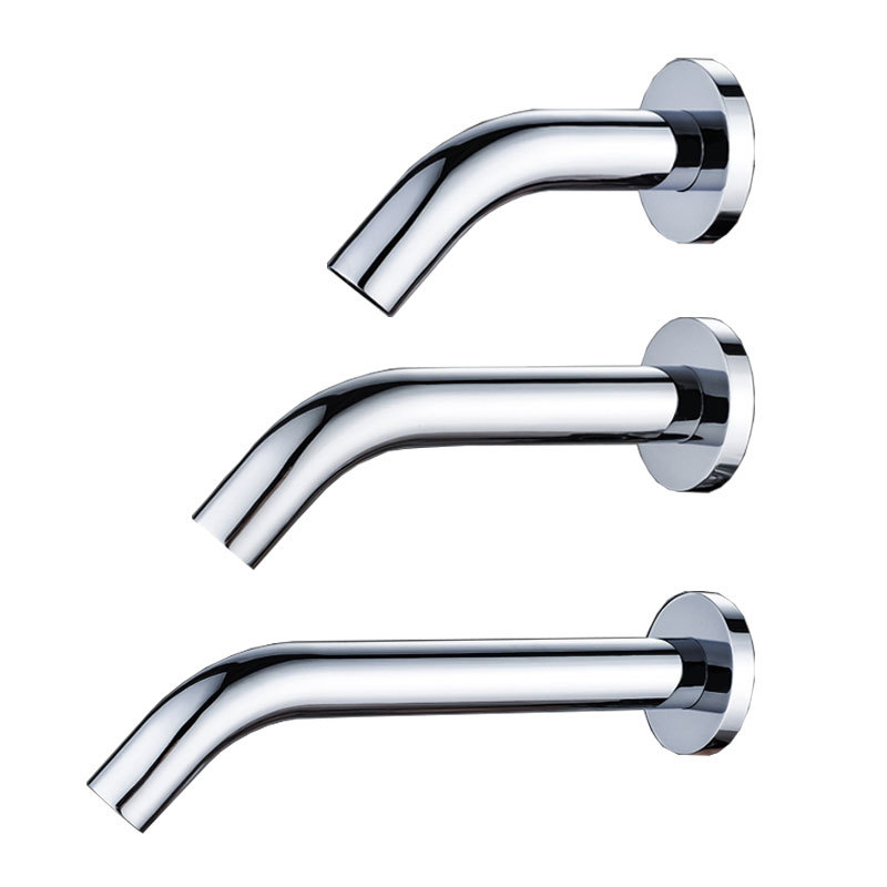 Zidni senzorni faucet za javnu upotrebu, infracrvena indukcija, ugradnja u zid, nehrđajući čelik, 1-90°C, 0.05-0.6 MPa