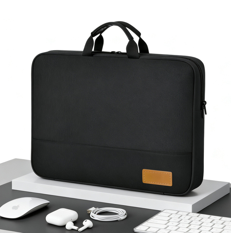 Torba za prijenosno računalo s potpuno otvorenim dizajnom – prozračan Oxford materijal, stil aktovke za prijenosna računala, unisex, Junda luggage
