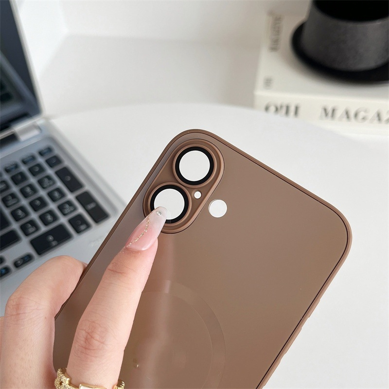 Etui za iPhone s mat površinom od PC-a, magnetsko i otporno na padove, zaštita leće, kompatibilno s iPhone 11/12/13/14