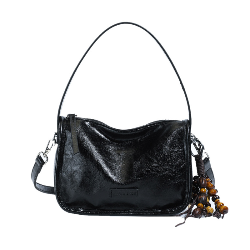 Keresztpántos négyszögletes táska - PU anyag, cipzár, telefon- és dokumentum-zsebek, poliészter bélés - Városi egyszerűség, 2025 ősz